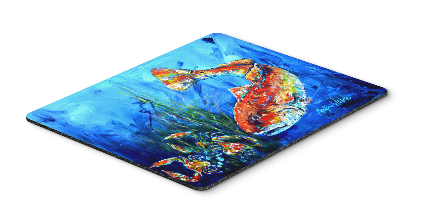 Buy this Scattered Red Fish Mouse Pad, Hot Pad or Trivet
