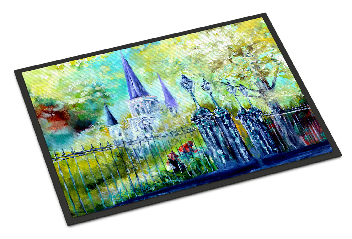 Buy this St Louis Cathedrial Across the Square Indoor or Outdoor Mat 24x36