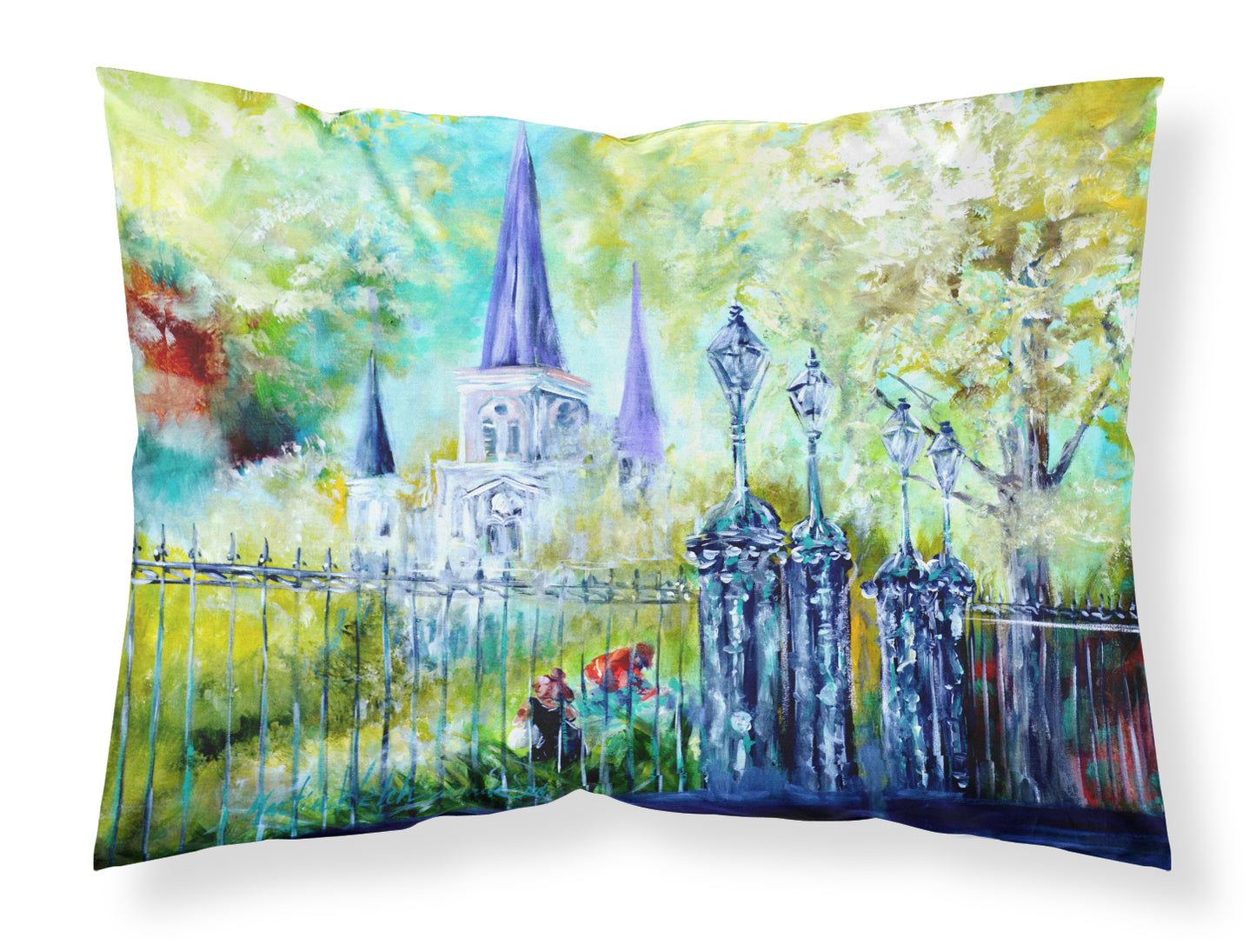 Buy this St Louis Cathedrial Across the Square Fabric Standard Pillowcase