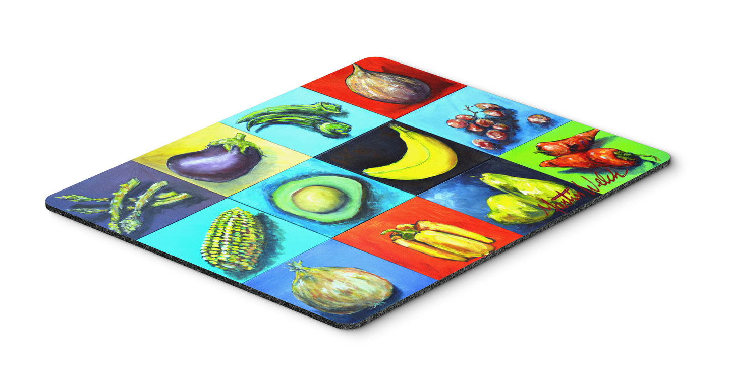 Buy this Mixed Fruits and Vegetables Mouse Pad, Hot Pad or Trivet