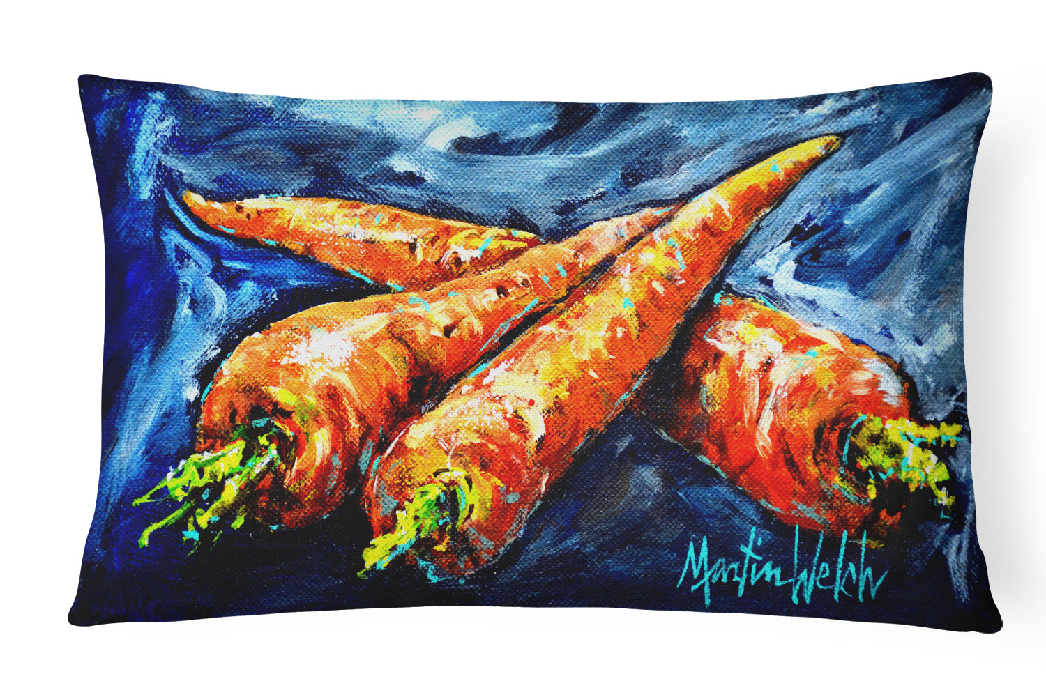 Buy this Carrots Only Three Needed Canvas Fabric Decorative Pillow