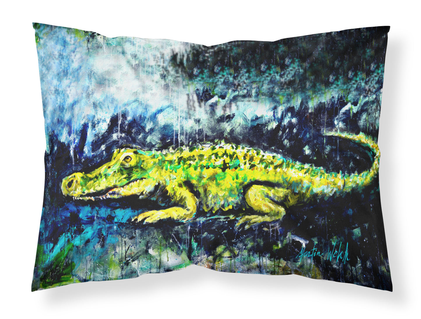 Buy this Sneaky Alligator Fabric Standard Pillowcase