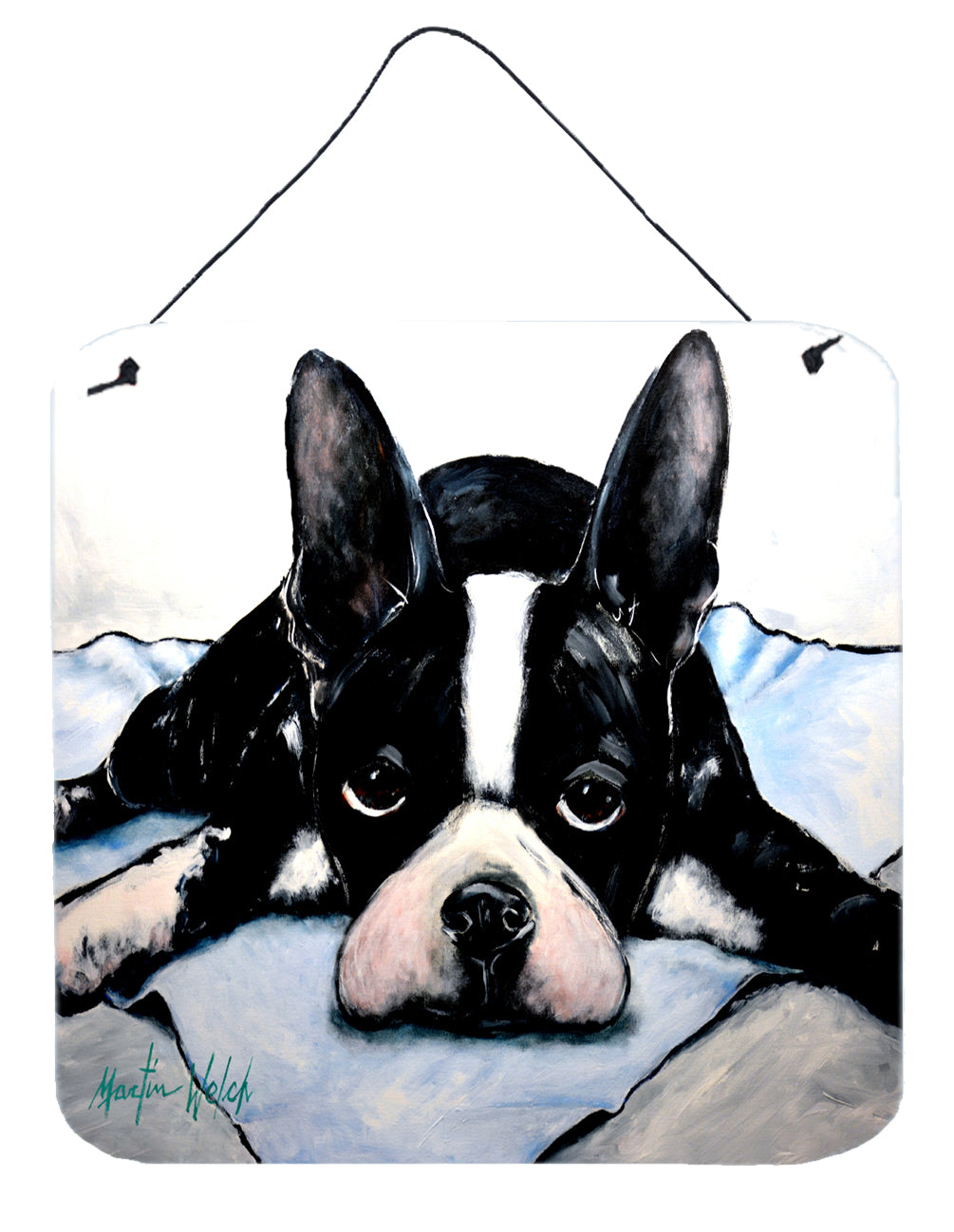 Buy this Boston Terrier Jake Dog Tired Wall or Door Hanging Prints