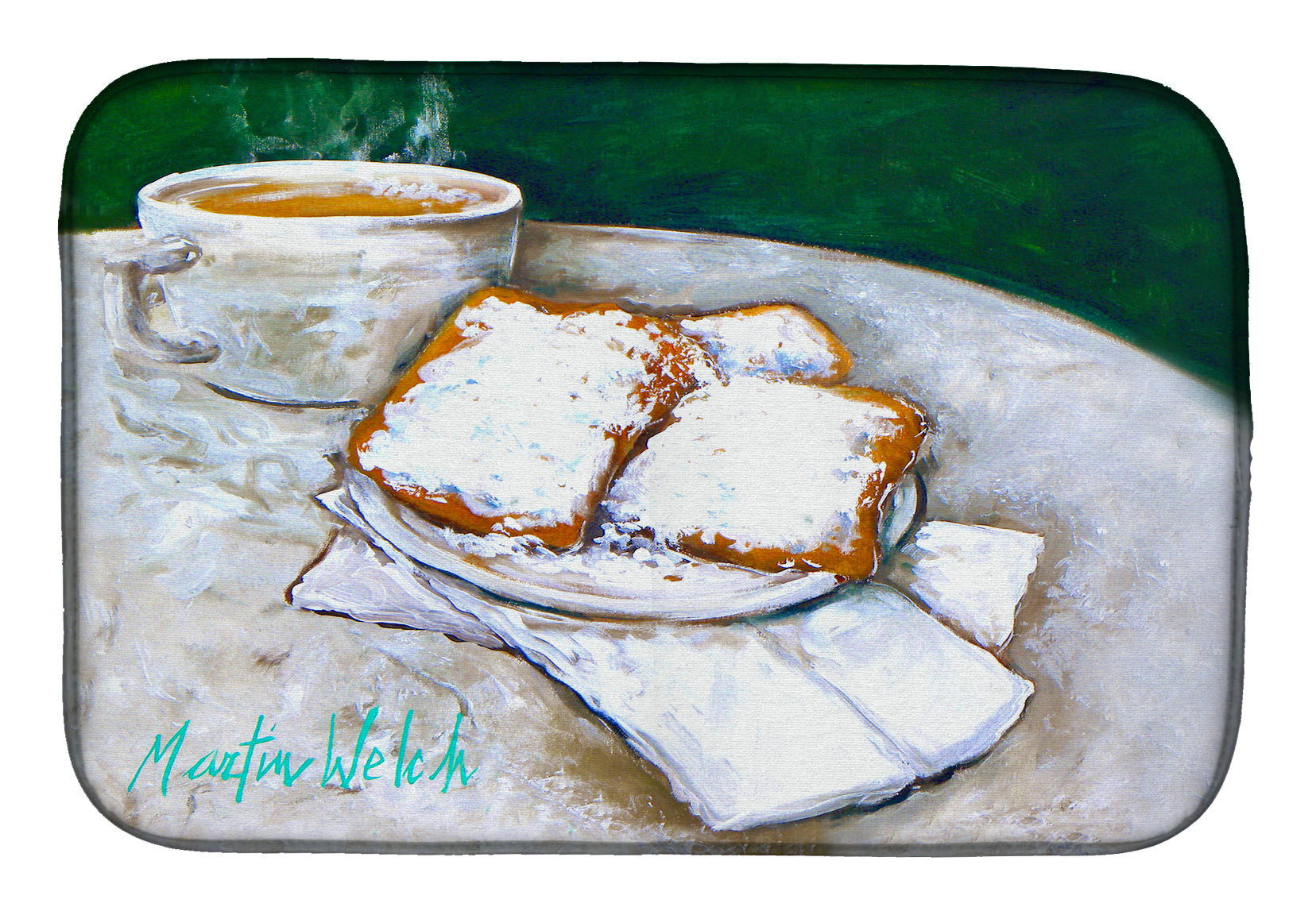 Buy this Breakfast Delight Beignets Dish Drying Mat