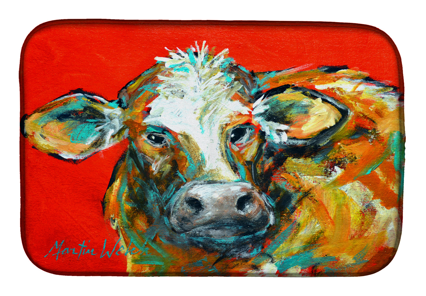 Buy this Caught Red Handed Cow Dish Drying Mat
