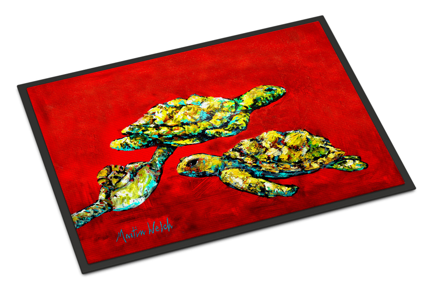 Buy this Drifting Home Turtles Indoor or Outdoor Mat 18x27