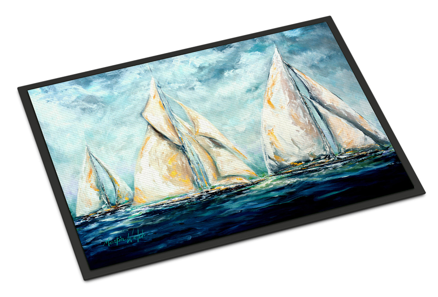 Buy this The Last Mile Sail boats Indoor or Outdoor Mat 18x27