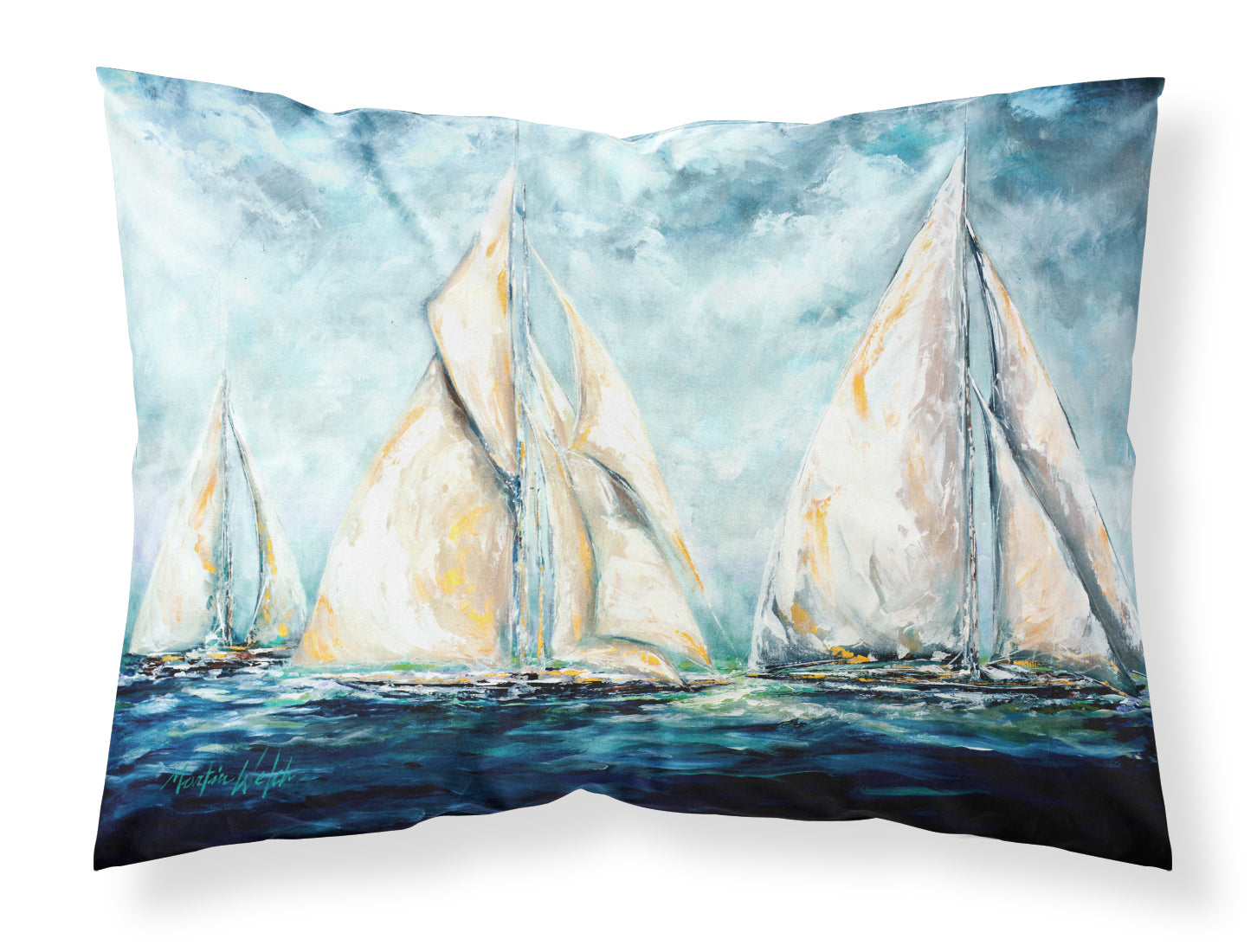 Buy this The Last Mile Sail boats Fabric Standard Pillowcase