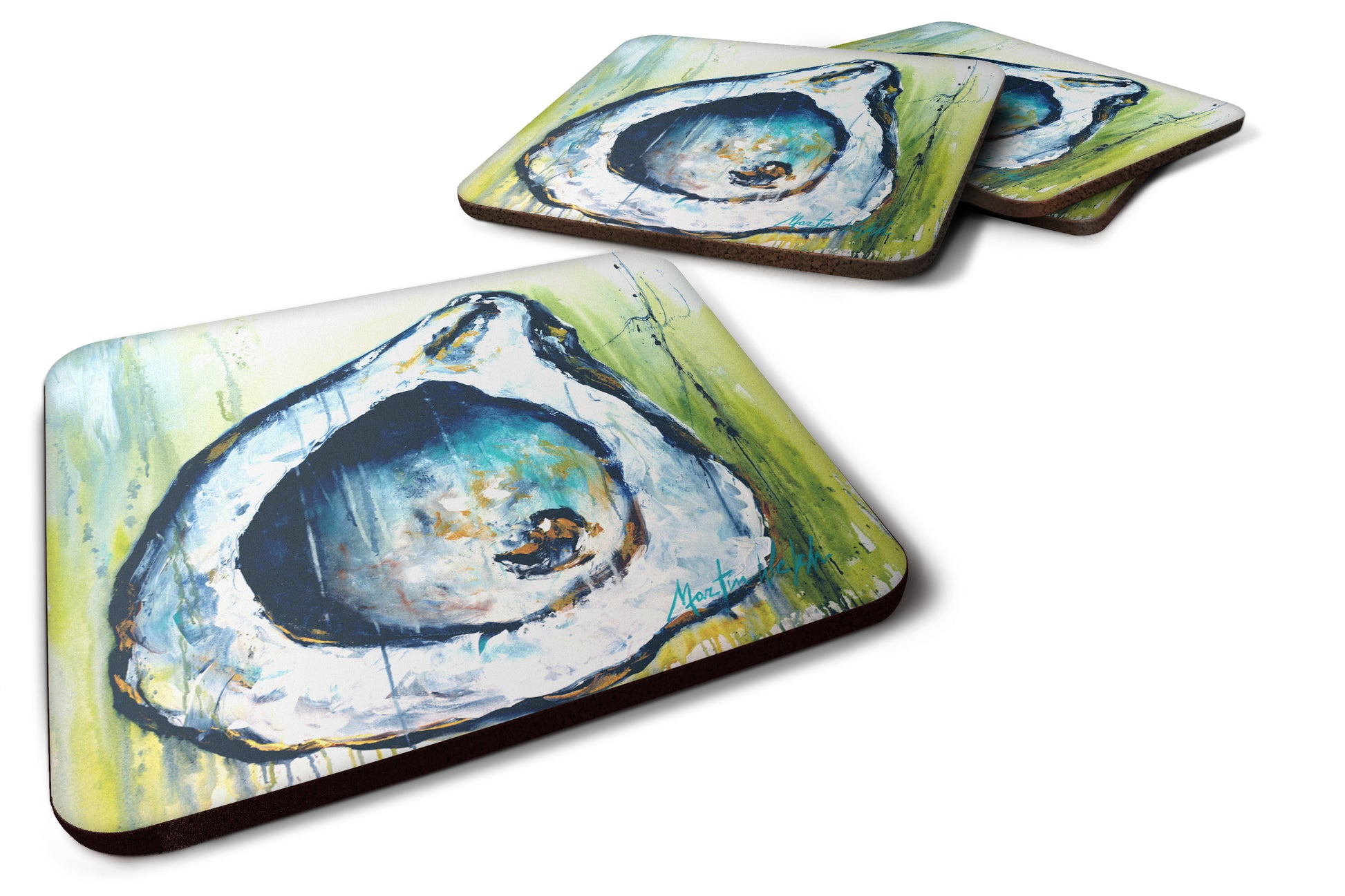Buy this Blue Rock Oyster Foam Coaster Set of 4