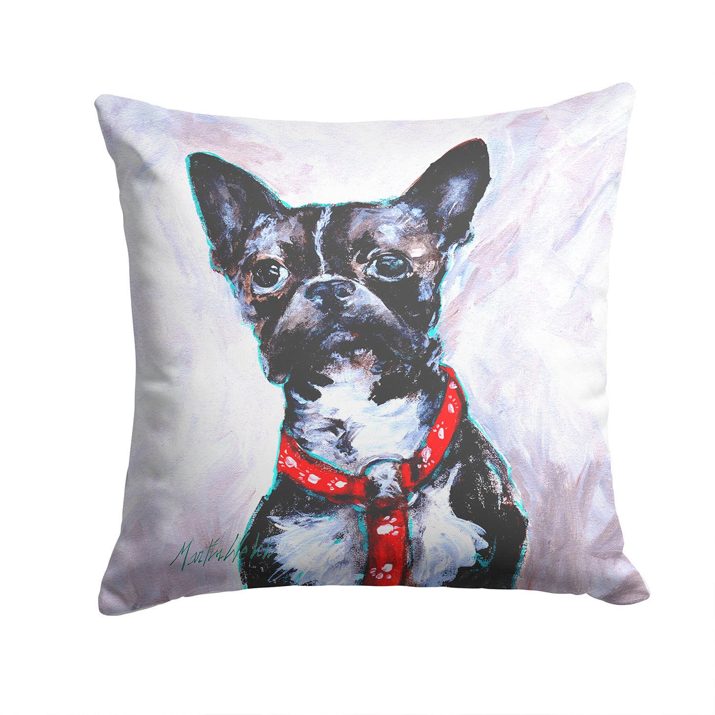 Buy this Boston Terrier Brindle Ziggy Fabric Decorative Pillow