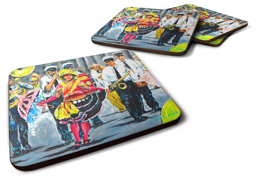 Buy this Mardi Gras Dancin' in the Street Foam Coaster Set of 4