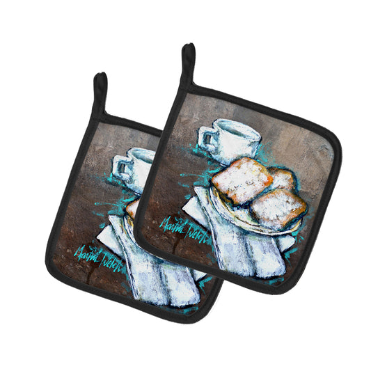 Buy this Beignets Piping Hot Pair of Pot Holders