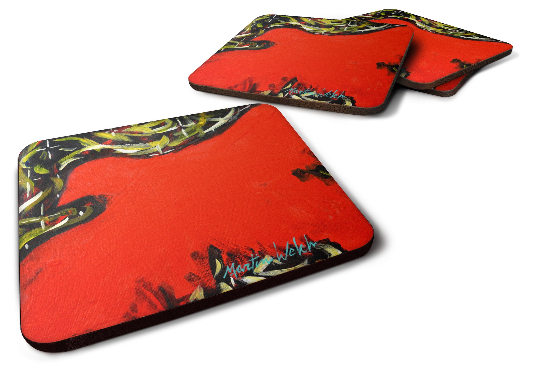 Buy this Scared Crow Foam Coaster Set of 4