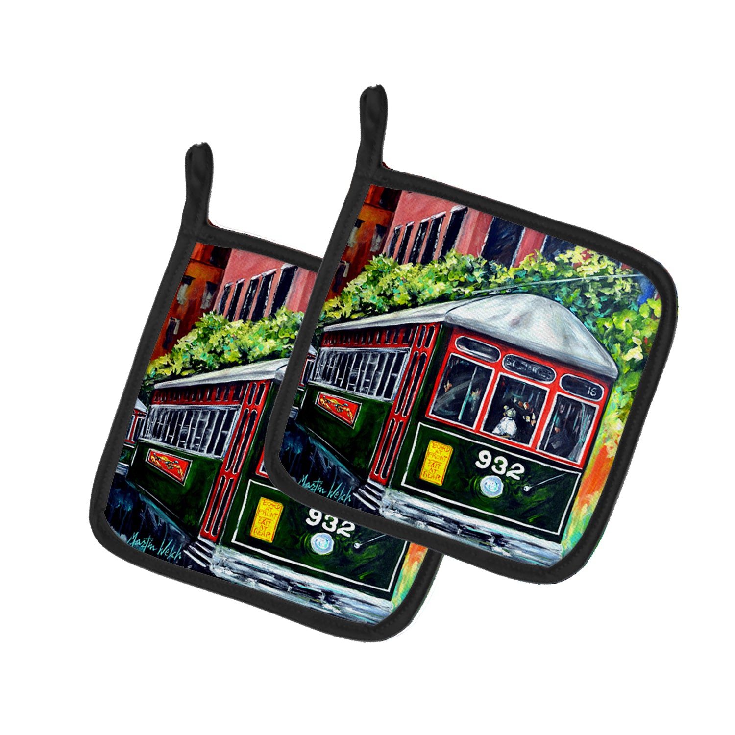 Buy this Streetcar St. Charles #2 Pair of Pot Holders
