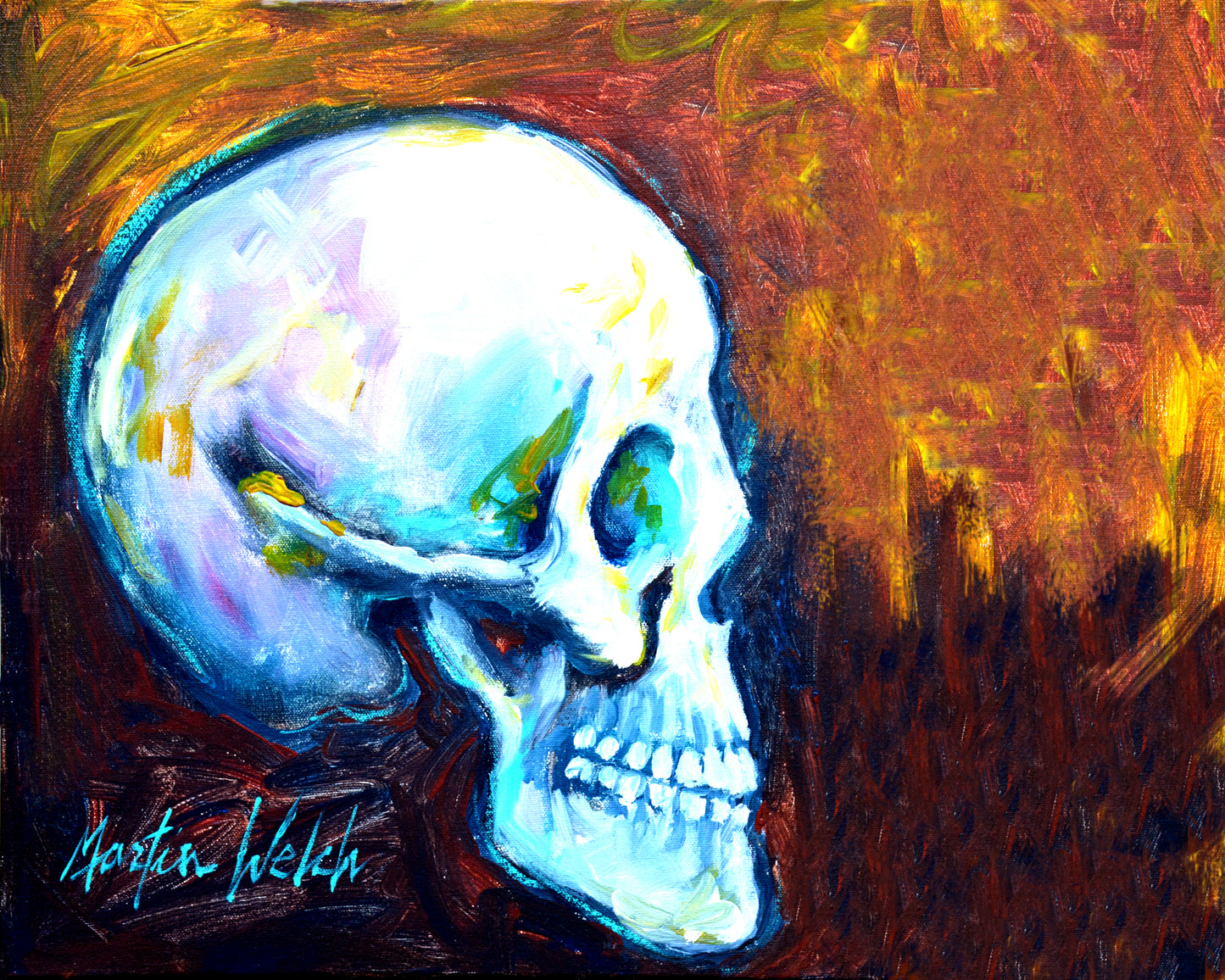 My Best Side - Skull - 11"x14" Print