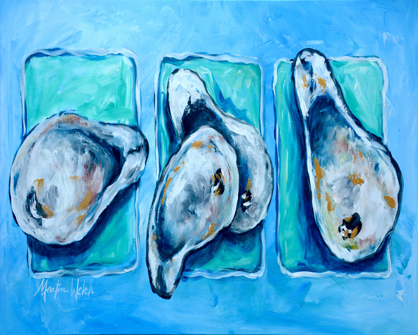 Oyster + Oyster = Oysters -  Oysters - 11"x14" Print