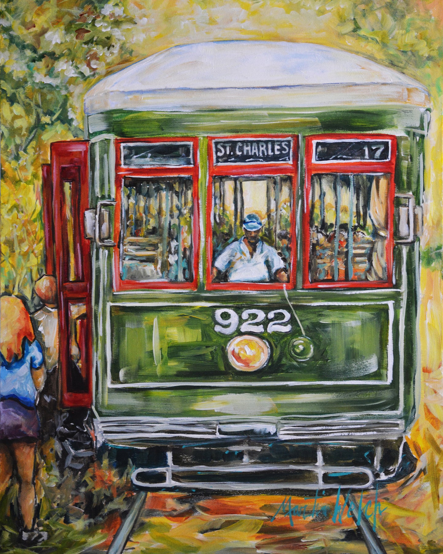 Saint Charles No. 922 - Streetcar - 11"x14" Print